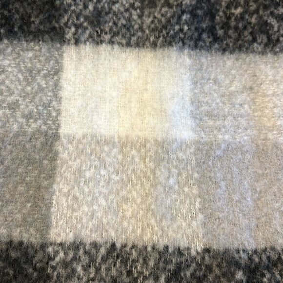 Renee’s NYC Checkered Fringed Pashmina Shawl Wrap - Picture 3 of 5